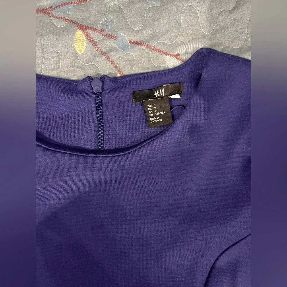 H&M Purple Long Sleeve Dress Size Small - Picture 6 of 6